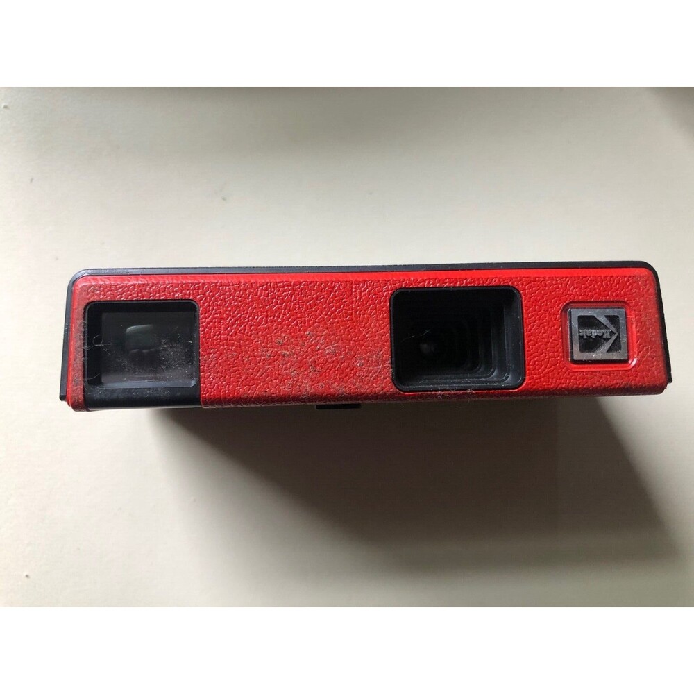 Vintage 80s Kodak‎ Winner Pocket Camera 110 Point & Shoot Red